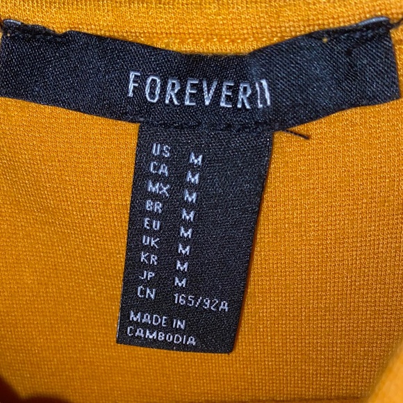 Forever 21 Other - Yellow strapped fitted dress.